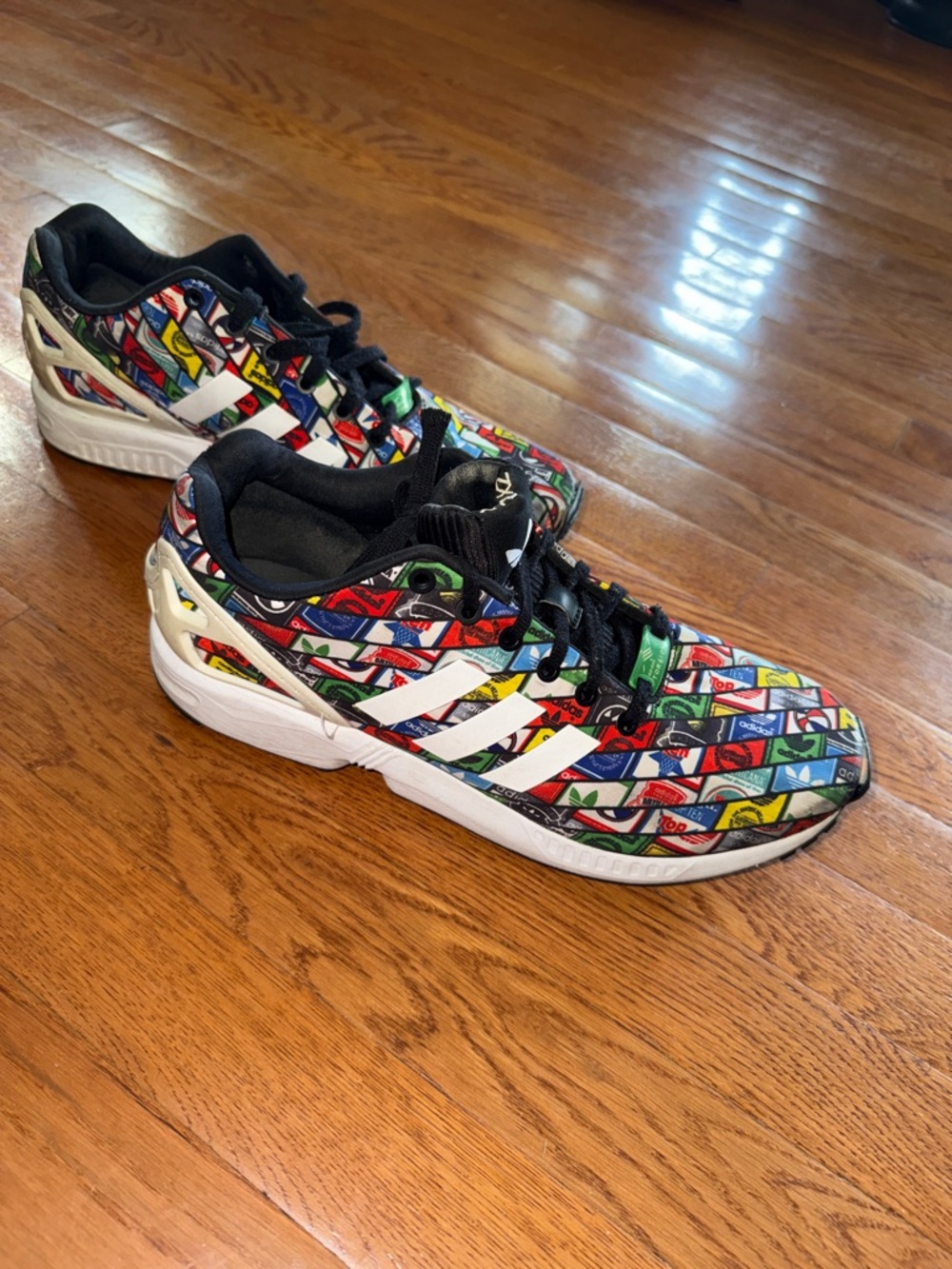 Men’s Multicolor Adidas Zu-Flux Tortion Graphic Sneakers limited edition - Picture 5 of 7
